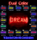 advpro-dream-ultra-bright-led-neon-sign-fnu0351 - Dual-Color