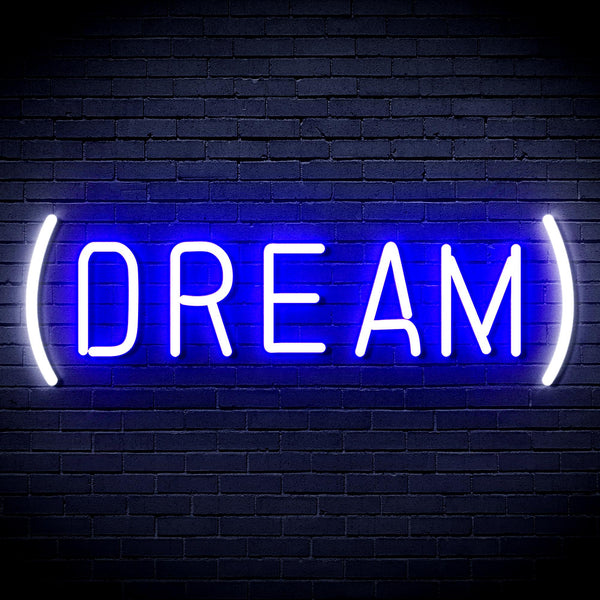 advpro-dream-ultra-bright-led-neon-sign-fnu0351 - White & Blue