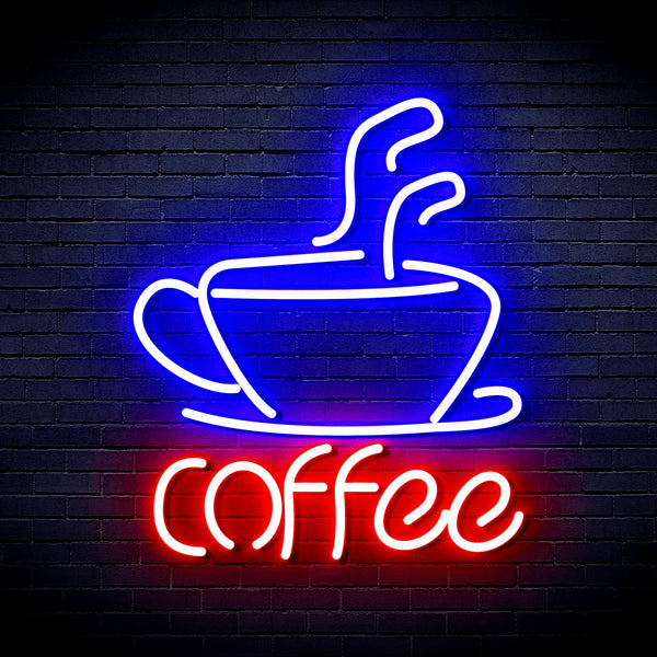 advpro-coffee-cup-ultra-bright-led-neon-sign-fnu0352 - Blue & Red