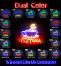 advpro-coffee-cup-ultra-bright-led-neon-sign-fnu0352 - Dual-Color