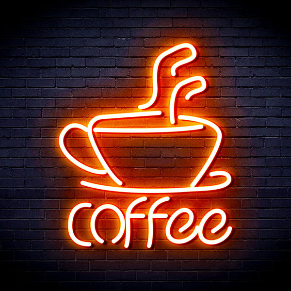 advpro-coffee-cup-ultra-bright-led-neon-sign-fnu0352 - Orange