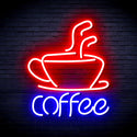 advpro-coffee-cup-ultra-bright-led-neon-sign-fnu0352 - Red & Blue
