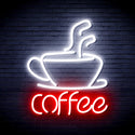 advpro-coffee-cup-ultra-bright-led-neon-sign-fnu0352 - White & Red