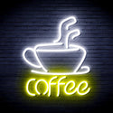 advpro-coffee-cup-ultra-bright-led-neon-sign-fnu0352 - White & Yellow