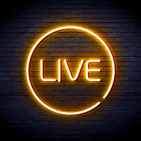 advpro-live-ultra-bright-led-neon-sign-fnu0353 - Golden Yellow