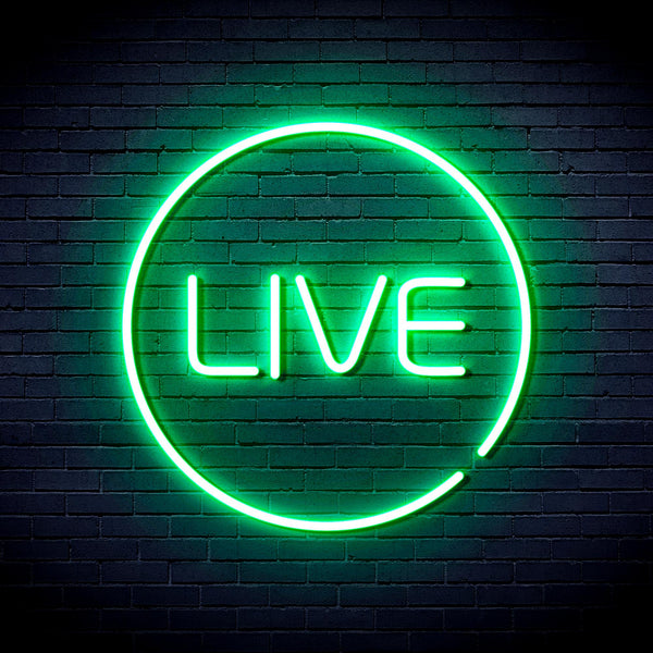advpro-live-ultra-bright-led-neon-sign-fnu0353 - Green