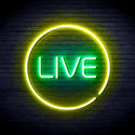 advpro-live-ultra-bright-led-neon-sign-fnu0353 - Green & Yellow