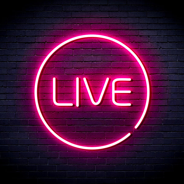 advpro-live-ultra-bright-led-neon-sign-fnu0353 - Pink