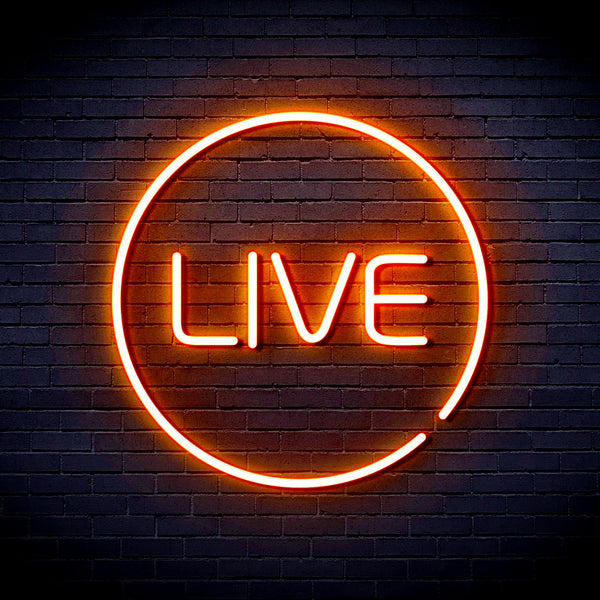 advpro-live-ultra-bright-led-neon-sign-fnu0353 - Orange