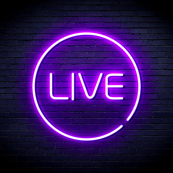 advpro-live-ultra-bright-led-neon-sign-fnu0353 - Purple