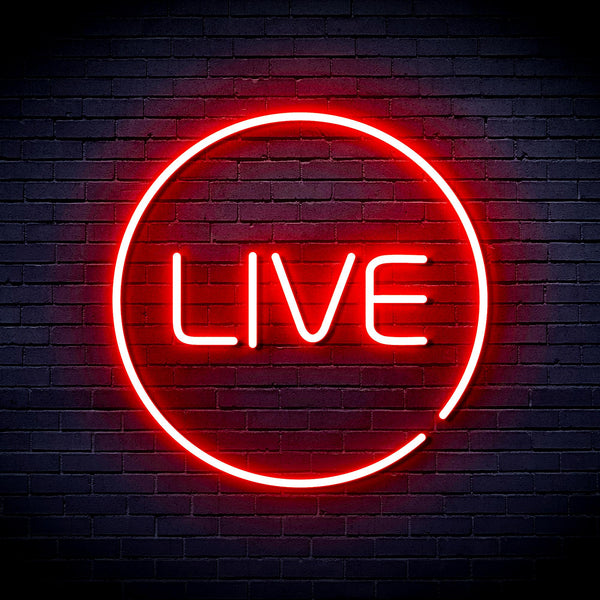 advpro-live-ultra-bright-led-neon-sign-fnu0353 - Red