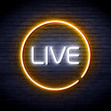 advpro-live-ultra-bright-led-neon-sign-fnu0353 - White & Golden Yellow