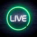 advpro-live-ultra-bright-led-neon-sign-fnu0353 - White & Green