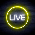 advpro-live-ultra-bright-led-neon-sign-fnu0353 - White & Yellow
