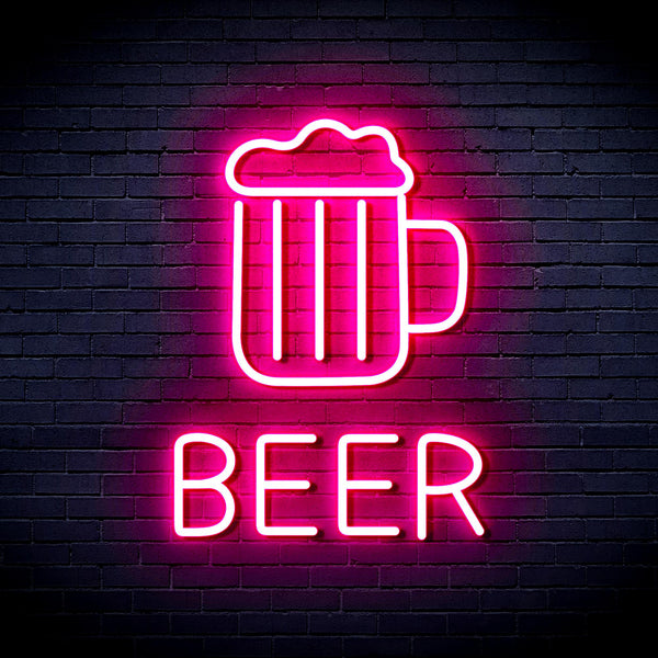advpro-beer-mug-ultra-bright-led-neon-sign-fnu0354 - Pink