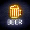 advpro-beer-mug-ultra-bright-led-neon-sign-fnu0354 - White & Golden Yellow