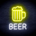 advpro-beer-mug-ultra-bright-led-neon-sign-fnu0354 - White & Yellow