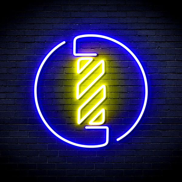 advpro-barber-pole-ultra-bright-led-neon-sign-fnu0356 - Blue & Yellow