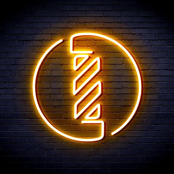 advpro-barber-pole-ultra-bright-led-neon-sign-fnu0356 - Golden Yellow
