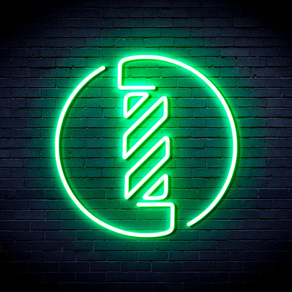 advpro-barber-pole-ultra-bright-led-neon-sign-fnu0356 - Green