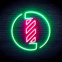 advpro-barber-pole-ultra-bright-led-neon-sign-fnu0356 - Green & Pink