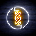advpro-barber-pole-ultra-bright-led-neon-sign-fnu0356 - White & Golden Yellow