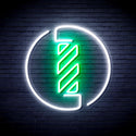 advpro-barber-pole-ultra-bright-led-neon-sign-fnu0356 - White & Green