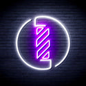 advpro-barber-pole-ultra-bright-led-neon-sign-fnu0356 - White & Purple