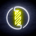 advpro-barber-pole-ultra-bright-led-neon-sign-fnu0356 - White & Yellow