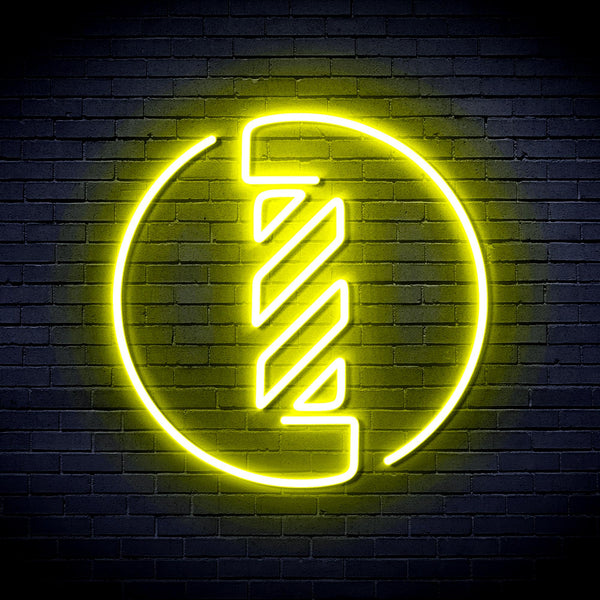 advpro-barber-pole-ultra-bright-led-neon-sign-fnu0356 - Yellow