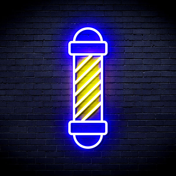 advpro-barber-pole-ultra-bright-led-neon-sign-fnu0357 - Blue & Yellow