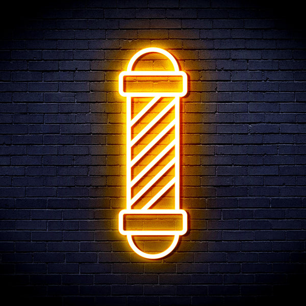 advpro-barber-pole-ultra-bright-led-neon-sign-fnu0357 - Golden Yellow