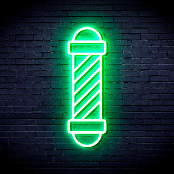advpro-barber-pole-ultra-bright-led-neon-sign-fnu0357 - Green