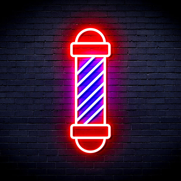 advpro-barber-pole-ultra-bright-led-neon-sign-fnu0357 - Red & Blue