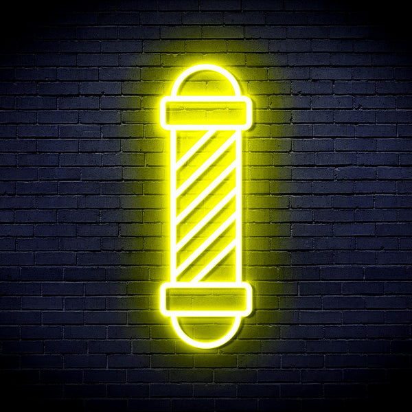 advpro-barber-pole-ultra-bright-led-neon-sign-fnu0357 - Yellow