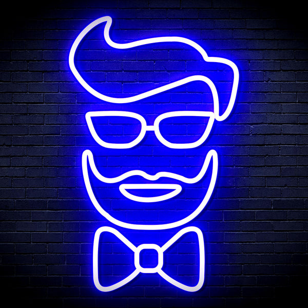 advpro-barber-face-ultra-bright-led-neon-sign-fnu0359 - Blue