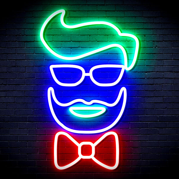 advpro-barber-face-ultra-bright-led-neon-sign-fnu0359 - Multi-Color 3
