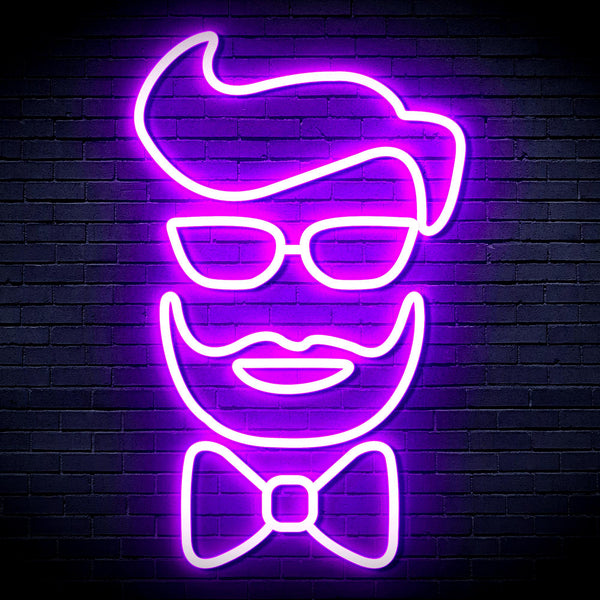 advpro-barber-face-ultra-bright-led-neon-sign-fnu0359 - Purple