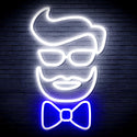 advpro-barber-face-ultra-bright-led-neon-sign-fnu0359 - White & Blue