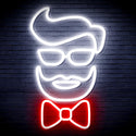 advpro-barber-face-ultra-bright-led-neon-sign-fnu0359 - White & Red