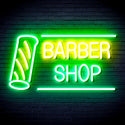 advpro-barber-shop-with-barber-pole-ultra-bright-led-neon-sign-fnu0360 - Green & Yellow