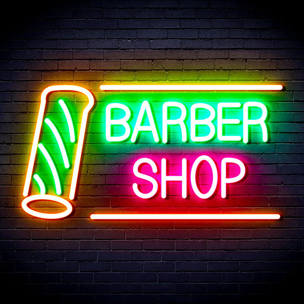 advpro-barber-shop-with-barber-pole-ultra-bright-led-neon-sign-fnu0360 - Multi-Color 3