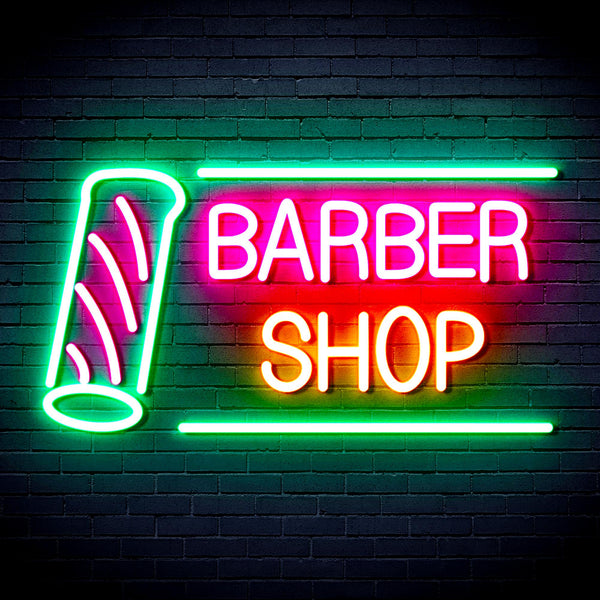 advpro-barber-shop-with-barber-pole-ultra-bright-led-neon-sign-fnu0360 - Multi-Color 4