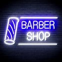 advpro-barber-shop-with-barber-pole-ultra-bright-led-neon-sign-fnu0360 - White & Blue