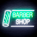 advpro-barber-shop-with-barber-pole-ultra-bright-led-neon-sign-fnu0360 - White & Green