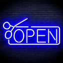 advpro-open-with-scissors-ultra-bright-led-neon-sign-fnu0361 - Blue