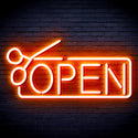 advpro-open-with-scissors-ultra-bright-led-neon-sign-fnu0361 - Orange