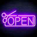 advpro-open-with-scissors-ultra-bright-led-neon-sign-fnu0361 - Purple