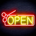advpro-open-with-scissors-ultra-bright-led-neon-sign-fnu0361 - Red & Yellow