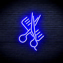 advpro-comb-and-scissors-ultra-bright-led-neon-sign-fnu0363 - Blue